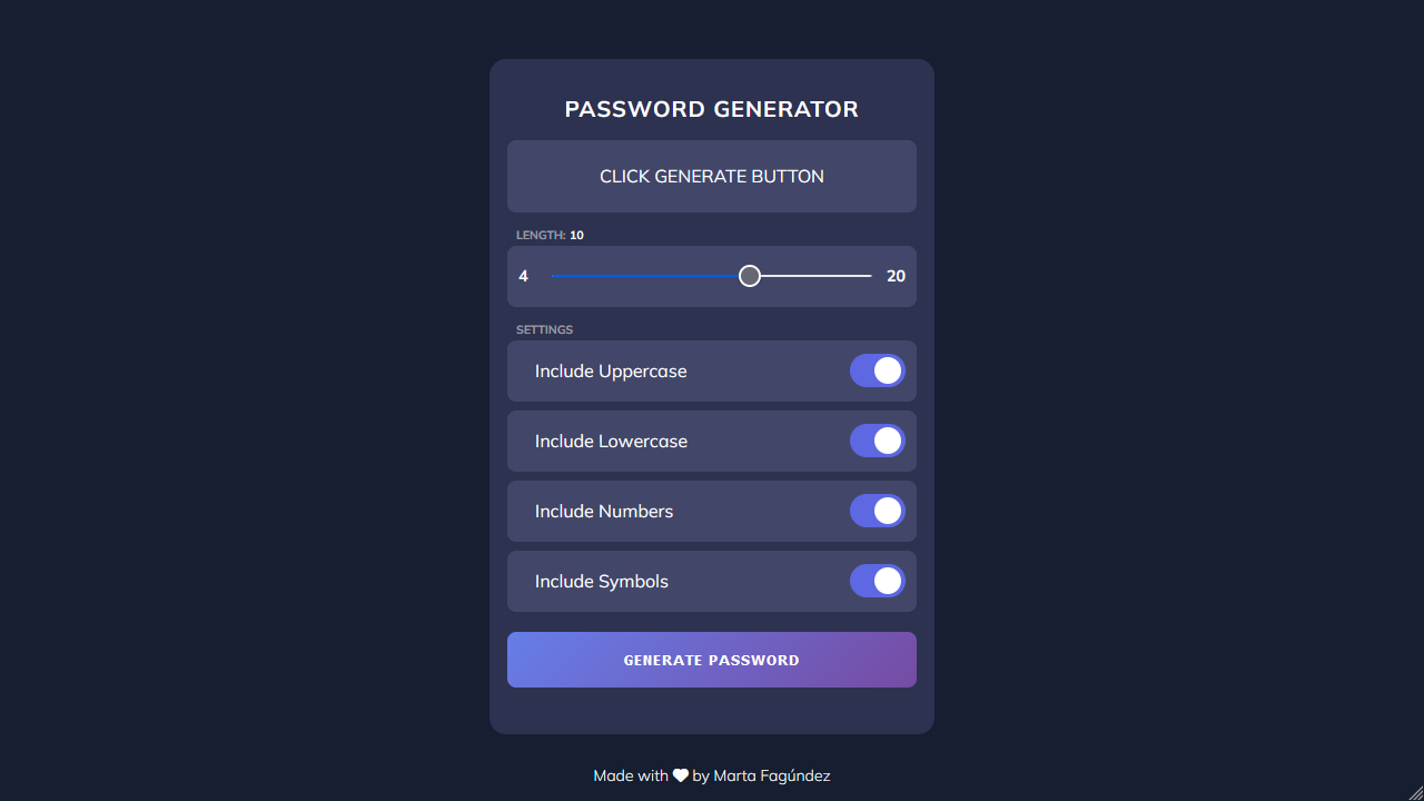 Password Generator project thumbnail