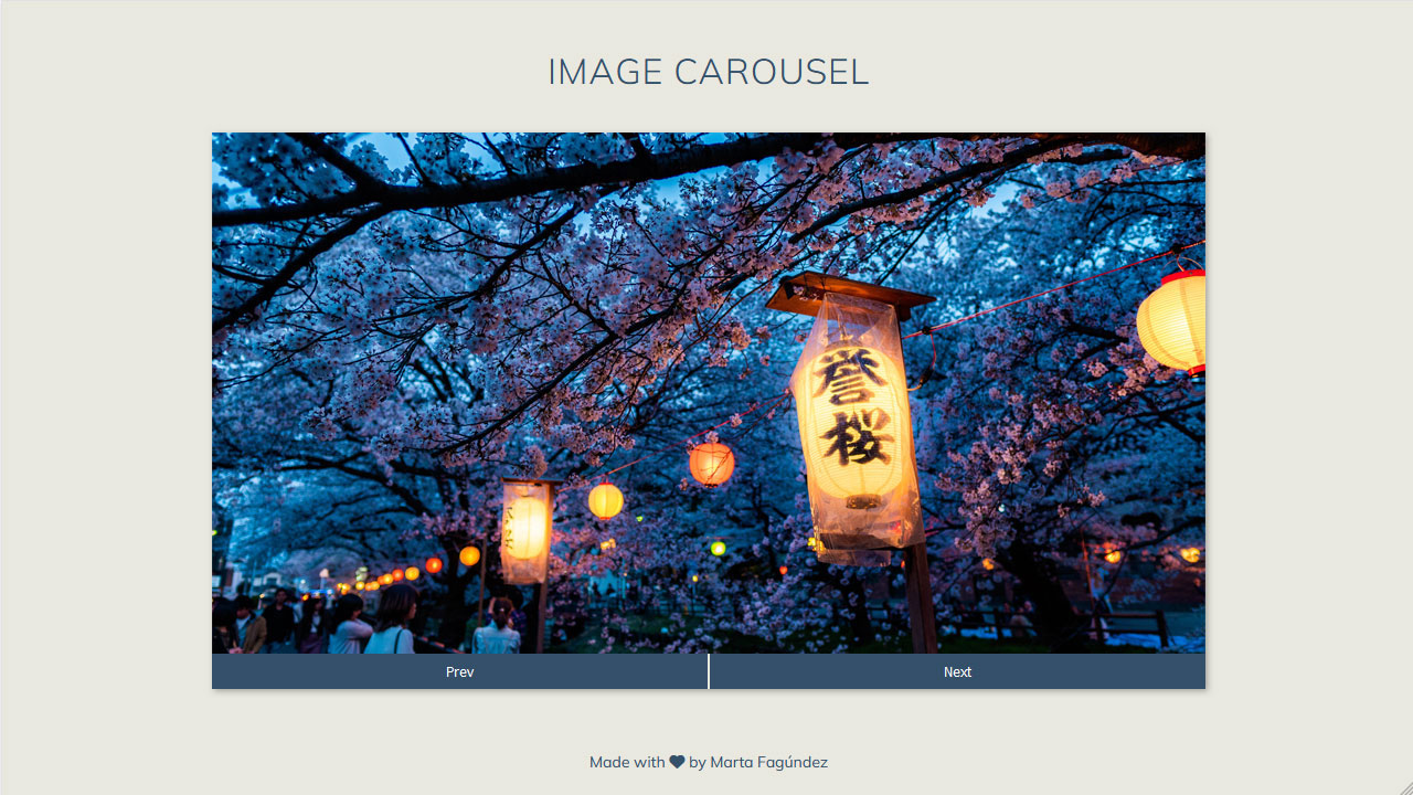 Image Carousel project thumbnail