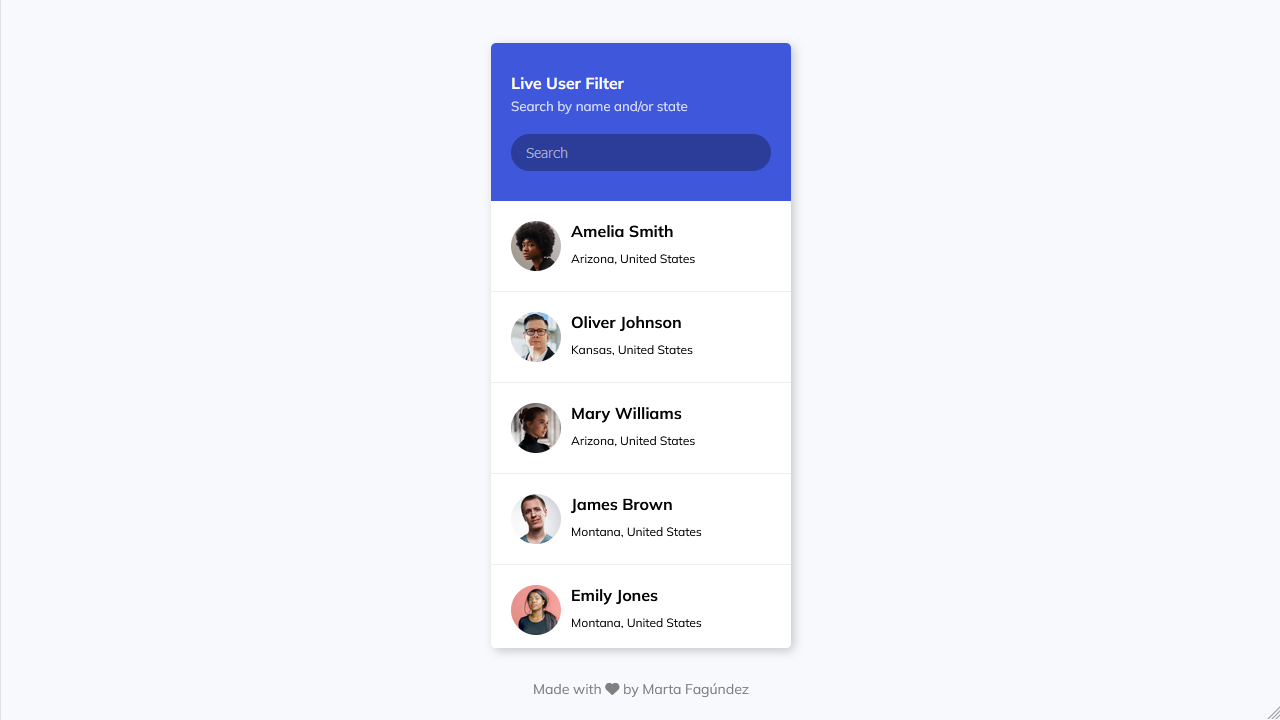 Live User Filter project thumbnail