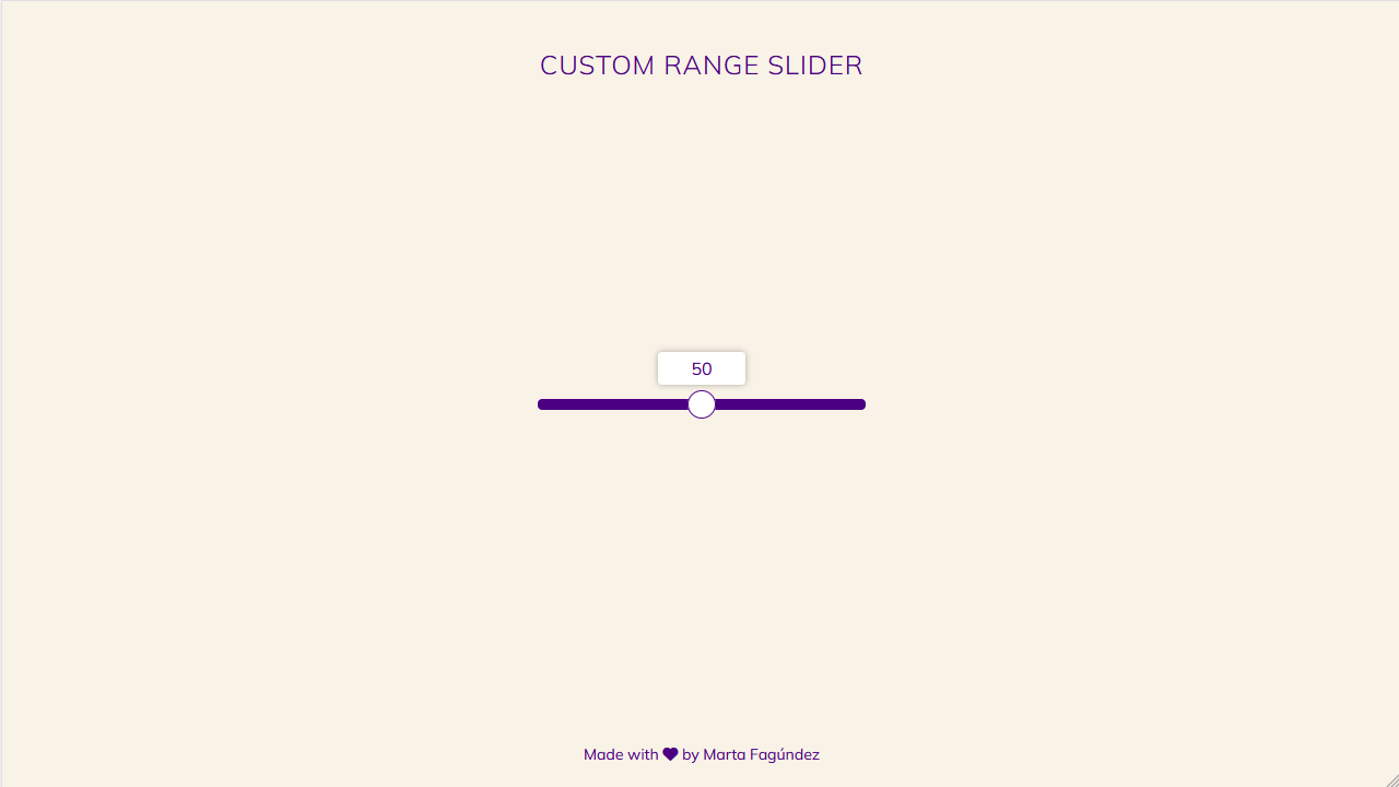 Custom Range Slider project thumbnail